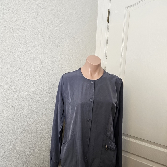 Barco Uniforms Gray Women's Scrub Jacket - Picture 2 of 9